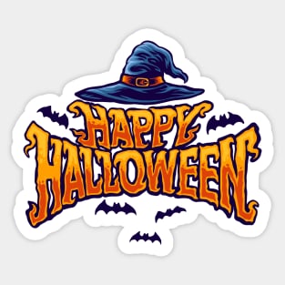 halloween jack o lantern character Sticker